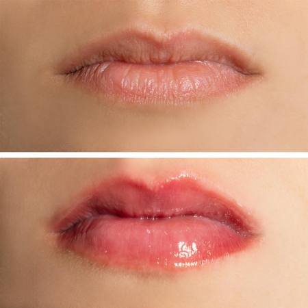 Spicy Lip Gloss, aufgepolsterte Lippen